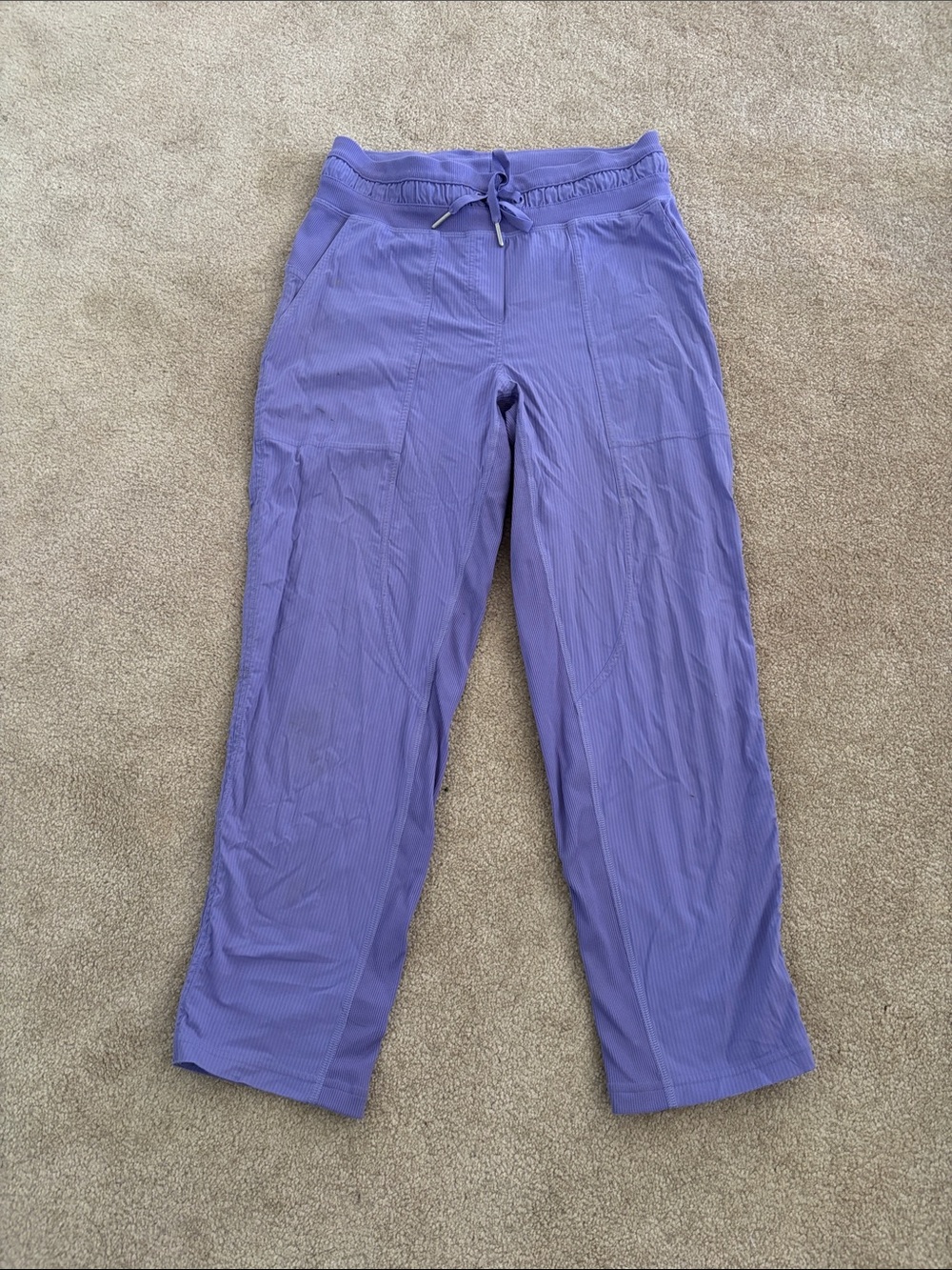 w Drawstring Relaxed Fit Pants - Lavender